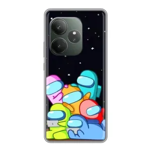 Чохли Амонг Ас для Realme GT Neo 6 SE (AlphaPrint) (Скіни в космосі)