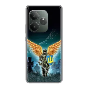 Чехлы с картинкой ЗСУ для Realme GT Neo 6 SE (AlphaPrint) (Солдат ЗСУ)
