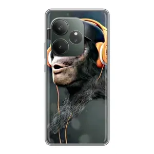 Чохол з Мавпами Realme GT Neo 6 SE - (AlphaPrint) (В навушниках)
