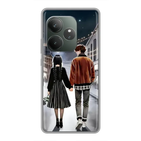 Чехол с принтом «Уэнздей и Тайлер» для Realme GT Neo 6 SE Чехол с принтом «Уэнздей и Тайлер» для Realme GT Neo 6 SE