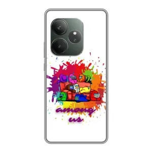 Чохли Амонг Ас для Realme GT Neo 6 SE (AlphaPrint) (Яскравий АмонгАс)