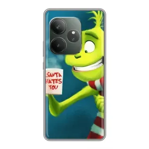 Різдвяні Чохли для Realme GT Neo 6 SE (VPrint) (Зелений Грінч)