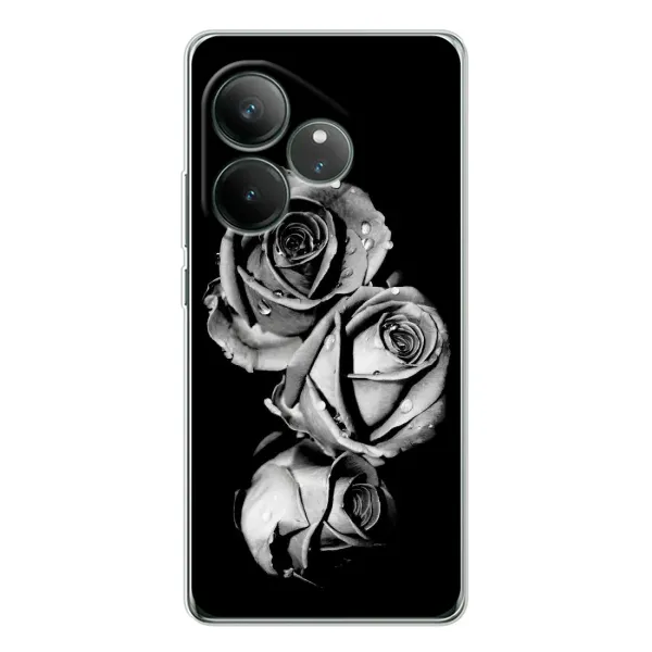 Чехол с принтом «Черная роза» для Realme GT Neo 6 Чехол с принтом «Черная роза» для Realme GT Neo 6
