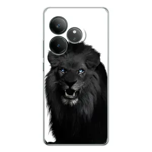 Чохли з картинкою животних Realme GT Neo 6 (Чорний ЛЕВ)