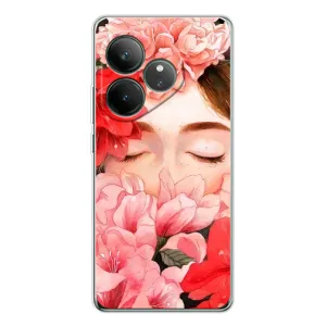 Чехлы (ART) Цветы на Realme GT Neo 6 (VPrint) (Глаза в цветах)