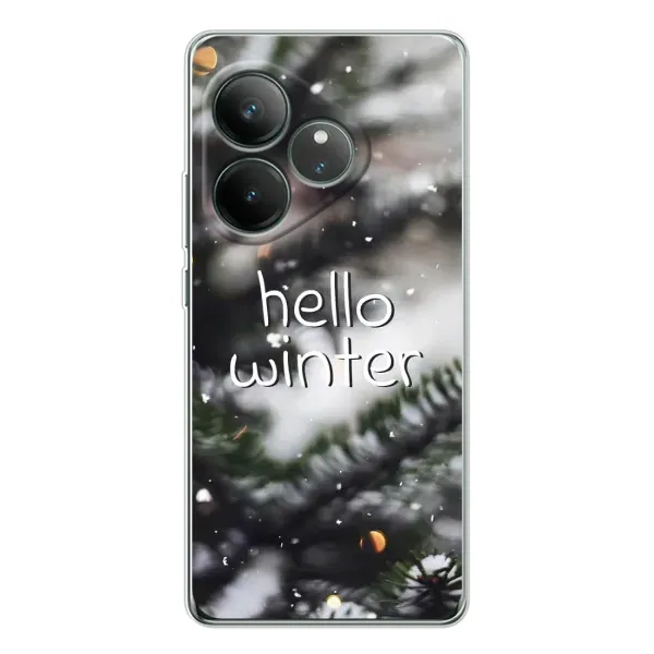 Чехол с принтом «Hello winter» для Realme GT Neo 6