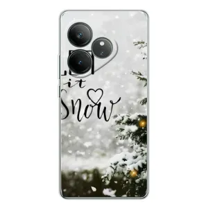 Новорічні, Святкові Чохли для Realme GT Neo 6 - 2024 год (Let it snow)