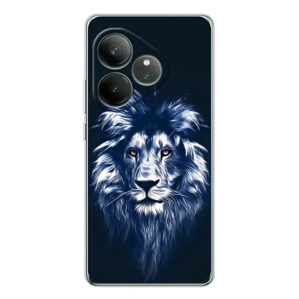Чехол с принтом «Синий Лев» для Realme GT Neo 6 Чехол с принтом «Синий Лев» для Realme GT Neo 6