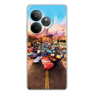 Силіконовий чохол Маквін для Realme GT Neo 6 (Тачки на трасі)