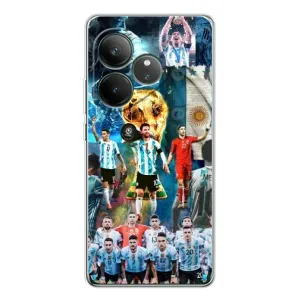Чехлы Месси для Realme GT Neo 7 (AlphaPrint) (Аргентина Месси)