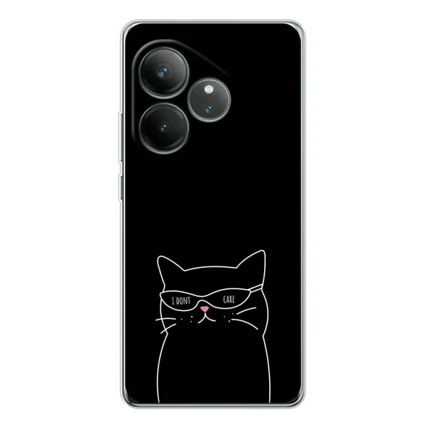Чехол с принтом «Равнодушный кот» для Realme GT Neo 7