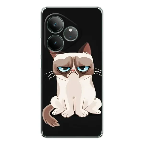 Чехол с принтом «Грустный кот» для Realme GT Neo 7