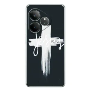 Чехол для Realme GT Neo 7 (AlphaPrint) - (Христианские) (Иисус)