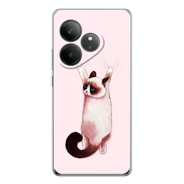 Чехол с принтом «Котик падает» для Realme GT Neo 7
