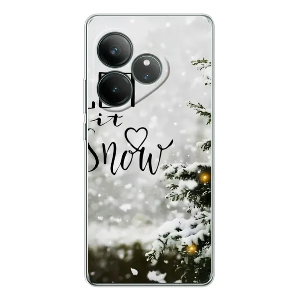 Чехол с принтом «Let it snow» для Realme GT Neo 7