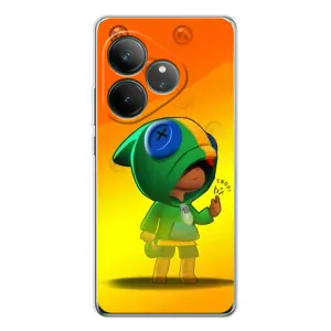 Чехол для Realme GT Neo 7 Бравл Старс (VPrint) (Мальчик Леон)