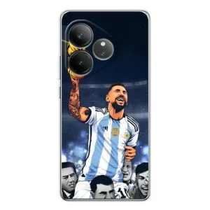 Чехлы для Realme GT Neo 7 (Leo чемпион) (AlphaPrint) (Месси с кубком)