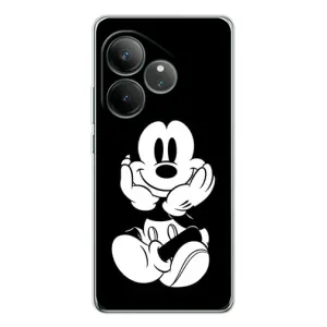 Міккі Маус чохол для Realme GT Neo 7 (AlphaPrint - Мультяшні) (Маус на чорному)