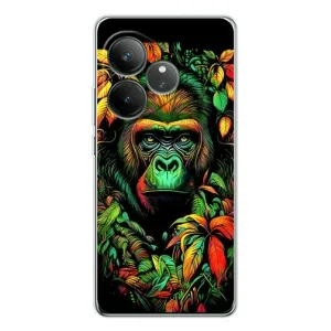 Чохол з Мавпами Realme GT Neo 7 - (AlphaPrint) (Мавпа в квітах)