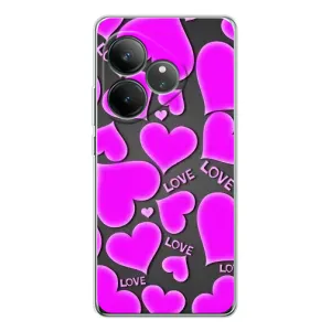 Чехлы для любимой на ДжіТі Нео 7 (VPrint) (Pink hearts)