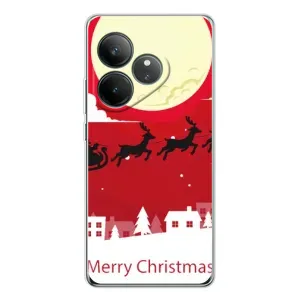 Різдвяні Чохли для Realme GT Neo 7 (VPrint) (Санта з оленями)