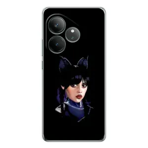 Чохли Венсдей на Realme GT Neo 7 Уенсдей (AlphaPrint) (серйозна Венздей)
