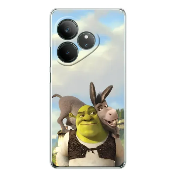 Чохол з принтом «Шрек та Осел» для Realme GT Neo 7 Чохол з принтом «Шрек та Осел» для Realme GT Neo 7