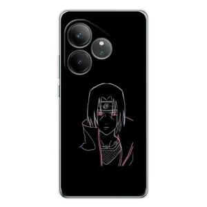 Чехлы на тему: Итачи Учиха для Realme GT Neo 7 (AlphaPrint) (силуэт Итачи)
