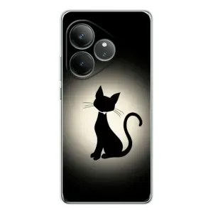 Чохол з принтом для Realme GT Neo 7 (AlphaPrint) Модні коти (Силует котика)