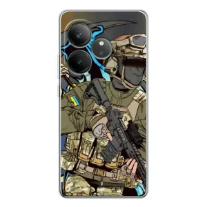 Чехлы с картинкой ЗСУ для Realme GT Neo 7 (AlphaPrint) (Воїн ЗСУ)