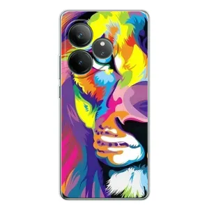 Чохол з картинкою ЛЕВ для Realme GT Neo 7 (VPrint) (Яскравий Лев)