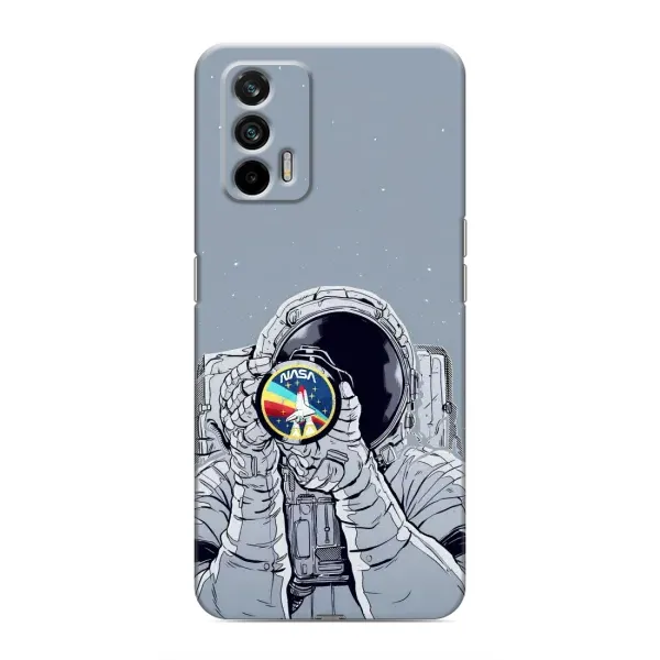 Чехол с принтом «Космонавт фото» для Realme GT
