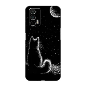 Чехол с принтом для Realme GT (AlphaPrint) Модные коты