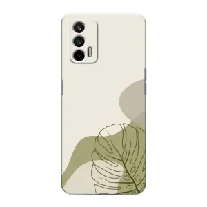 Чехол с принтом «Зеленая монстера дизайн» для Realme GT