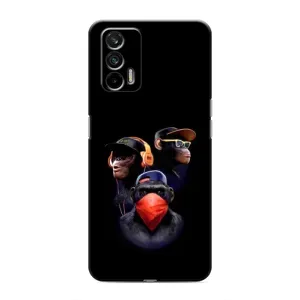 Чехол с Обезьянами Realme GT - (AlphaPrint) (Три обезьяны)