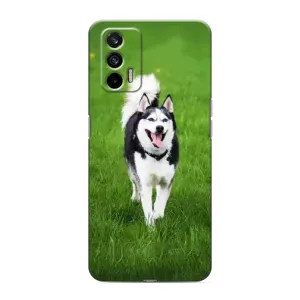 Чохол з Хаскі Realme GT - (AlphaPrint) (Радісний Хаскі)