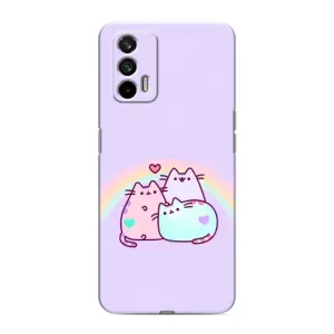 Чохол з принтом «Радужний котик» для Realme GT