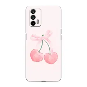 Чохол з розовим принтом для Realme GT (Рожеві вишні)