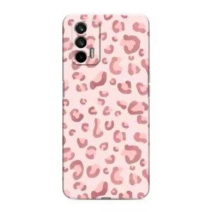 Чохол з розовим принтом для Realme GT (Рожевий леопард)