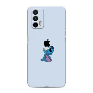Чохол з принтом Стіч на Realme GT (Stitch apple)