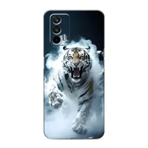 Чехол с принтом «Белый тигр в дыму» для Realme GT
