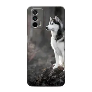 Чохол з Хаскі Realme GT - (AlphaPrint) (Вірний собака)
