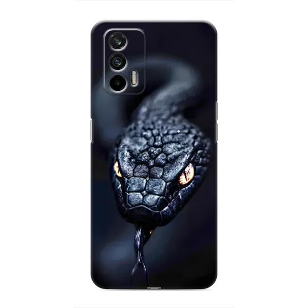 Чехол с принтом «Черная змея» для Realme GT
