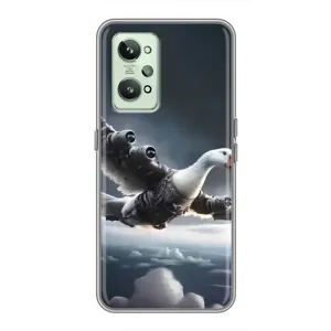 Чехол с мемом Тралалело тралала на Realme GT2 (Бомбардини гусини)