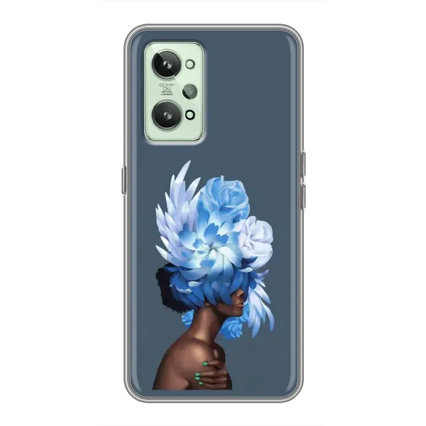 Чехол с принтом «Цветы на голове» для Realme GT2