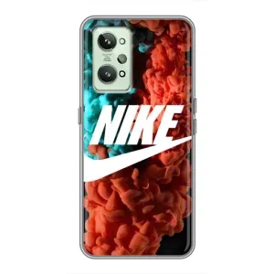 Чохол для Realme GT2 - з принтом Найк (AlphaPrint) (Димчастий найк)