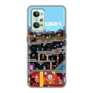 Чохол Майнкрафт на Realme GT2 (AlphaPrint) Minecraft (фон Minecraft)