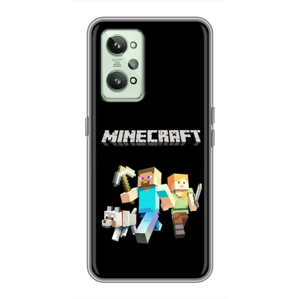 Чохол з принтом «герої Minecraft» для Realme GT2