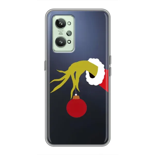 Чохол з принтом «Грінч з іграшкою» для Realme GT2