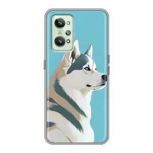 Чохол з Хаскі Realme GT2 - (AlphaPrint) (Хаскі арт)